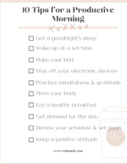 tips for a great morning