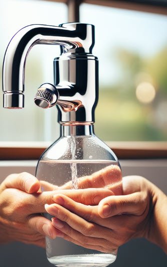 filling water glass